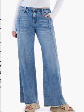 Hint of Blu Wide Leg Jeans 30